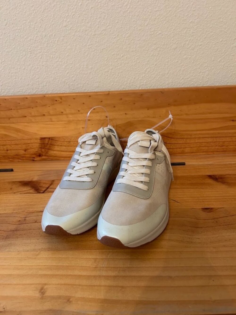 Steve Madden P-BONN Cream Neutral Chunky Platform Sneakers Women's Size 7 NWT